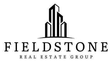 Astoria apartment for rent - A logo for Fieldstone Real Estate Group features a stylized skyscraper.