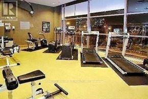 Toronto (Willowdale East) condo for rent - A gym with a variety of equipment including treadmills, weights, and exercise machines.