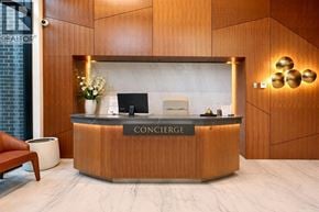 West Vancouver apartment for rent - A reception desk with the word Concierge on it.