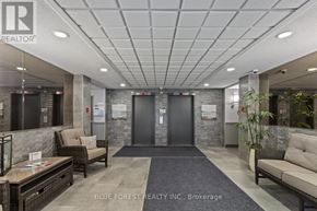 London North (North C) condo for rent - A reception area with a sign that says Blue Forest Realty Inc. Brokerage.