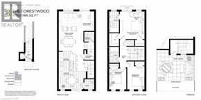 Brantford townhouse for rent - A floor plan for a 170 square foot home is displayed.