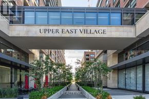 Toronto (Thorncliffe Park) condo for rent - A building with the words "Upper East Village" on it.