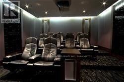 Toronto (Church-Yonge Corridor) condo for rent - A row of black leather chairs are lined up in a room.