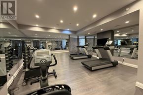 Markham (Cornell) condo for rent - A gym with treadmills, elliptical machines, and other exercise equipment.