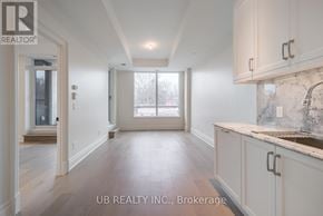Ottawa condo for rent - A spacious kitchen with marble countertops and wooden flooring.