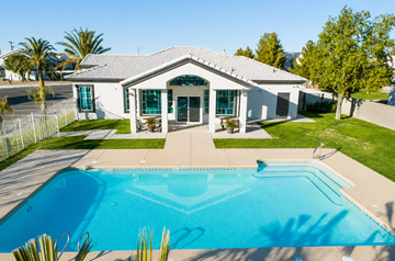 Coolidge apartment for rent - A house with a pool in front of it.