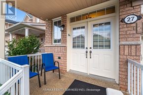 Brampton (Northwest Sandalwood Parkway) apartment for rent - A house number 27 with a white door and a small porch.