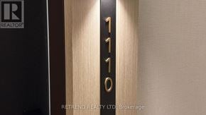 Toronto (Mount Pleasant West) condo for rent - A door with the number 1110 on it.