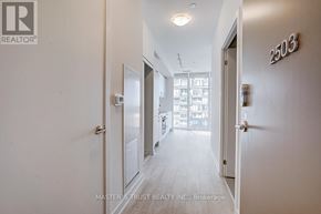 Toronto (Banbury-Don Mills) condo for rent - A hallway with doors on both sides leading to other rooms.