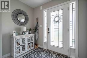 Stoney Creek townhouse for rent - A white door with glass panels is on the right side of the image.