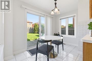 Caledon (Bolton East) apartment for rent - A dining room with a table and chairs is shown.