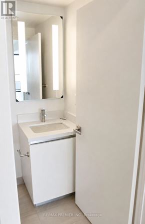 Mississauga (City Centre) condo for rent - A white sink in a white bathroom.