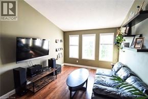 Beamsville apartment for rent - A living room with a television, a couch, and a coffee table.