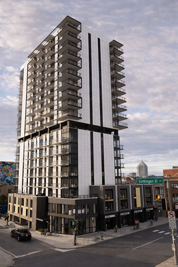 Halifax apartment for rent - A tall building with a sign that says "Gottlieb St." on it.