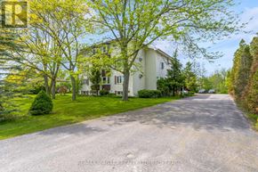 Pelham (Fenwick) multi-family for rent - A residential street with houses on both sides and a tree with yellow leaves in the foreground.
