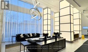 Richmond Hill (South Richvale) condo for rent - A modern office space with a black and white color scheme.