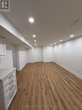 Markham (Aileen-Willowbrook) apartment for rent - A room with wooden flooring and white walls.