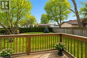 Hamilton apartment for rent - A wooden deck with a planter on it.