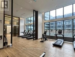 Toronto (Newtonbrook East) condo for rent - A gym with treadmills and exercise bikes is shown.