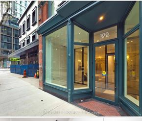 Toronto (Church-Yonge Corridor) condo for rent - The front of a building with the number 100 on it.