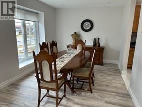 Mississauga (Cooksville) apartment for rent - A dining room with a table set for six.