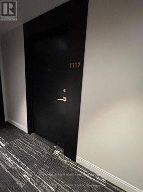 Toronto (Church-Yonge Corridor) condo for rent - A black door with the number 1117 on it.
