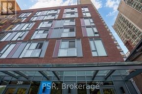 Toronto (Church-Yonge Corridor) house for rent - A tall red brick building with the number 306 and 308 on the windows.