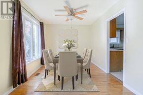 Cambridge apartment for rent - A dining room with a table set for six.