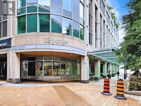 Toronto (Waterfront Communities) condo for rent - The image shows a building with the name "18yonge" on it.