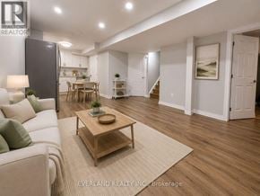 Richmond Hill (Rouge Woods) apartment for rent - A living room with a couch, coffee table, and a painting on the wall.