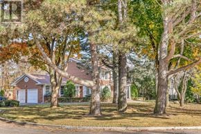 Toronto (Bridle Path-Sunnybrook-York Mills) apartment for rent - A house is surrounded by trees with autumn leaves.