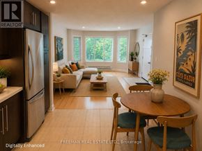Toronto (Annex) apartment for rent - A modern kitchen with a dining table set up.