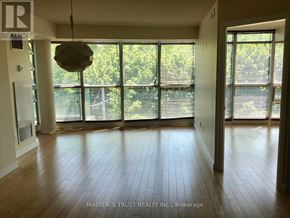 Toronto (Niagara) condo for rent - A room with wooden floors and a large window with blinds.