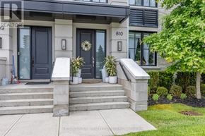 Mississauga (Mineola) townhouse for rent - A house number 610 is displayed on the front door.