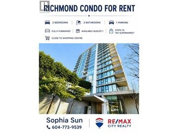 Richmond apartment for rent - A building with a green tree in front of it.