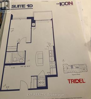 Toronto (Waterfront Communities) condo for rent - A dining room with a table set for two and a kitchen area in the background.