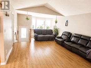 London East (East I) apartment for rent - A living room with a black leather couch and a grey couch.