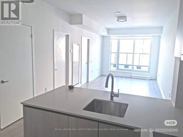 Mississauga (Central Erin Mills) condo for rent - A kitchen with a sink and a window.