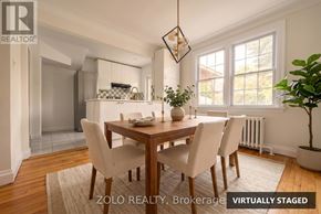 Ottawa apartment for rent - A dining room with a table set for four.