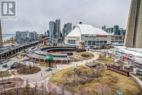 Toronto (Waterfront Communities) condo for rent - A cityscape with a large white dome structure in the center.