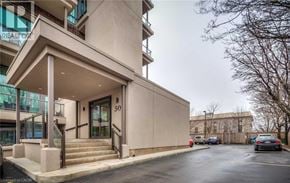 Hamilton condo for rent - A building with the number 50 on it.