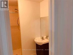 Toronto (Agincourt South-Malvern West) apartment for rent - A small bathroom with a sink and a shower.