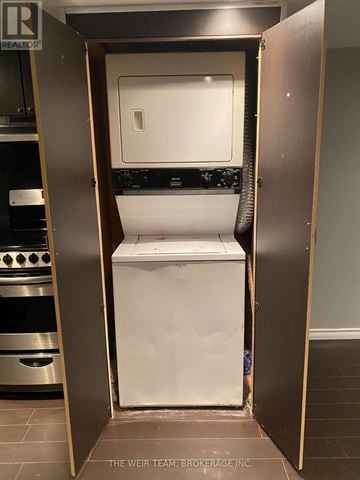 Toronto (South Riverdale) apartment for rent - A white dishwasher is open in a kitchen.