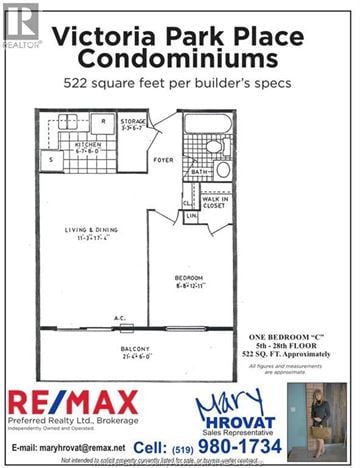 Windsor condo for rent - 150 PARK West Unit# 1806 1806