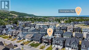 Blue Mountains apartment for rent - An aerial view of a residential area with houses and streets labeled.
