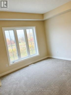 Brantford townhouse for rent - A room with a window and carpeted floor.