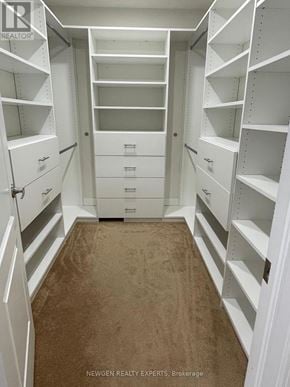 Brampton (Northwest Brampton) apartment for rent - A white pantry with shelves and drawers.