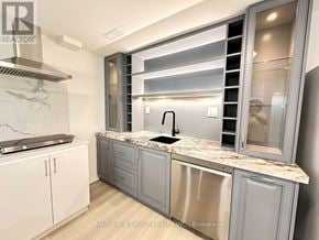 Richmond Hill (Rouge Woods) apartment for rent - A kitchen with a marble countertop and a sink.