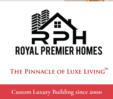 London apartment for rent - A logo for Royal Premier Homes is displayed, featuring a house and skyscraper silhouette.
