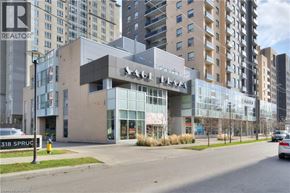 Waterloo condo for rent - A building with the words "Sage Place" on it.